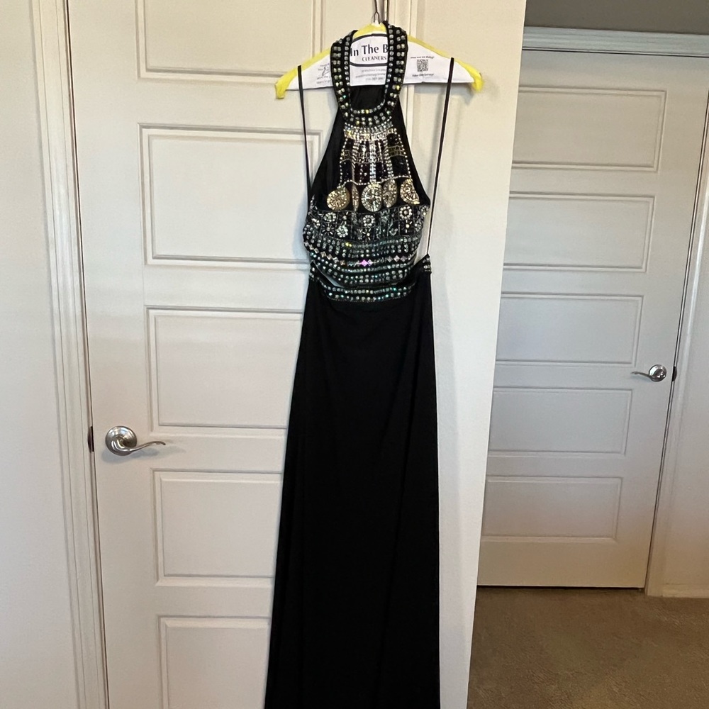 Beaded, long, formal dress